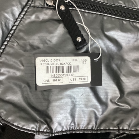 Bebe Sport Gray Nylon Retha Backpack - Picture 7 of 14